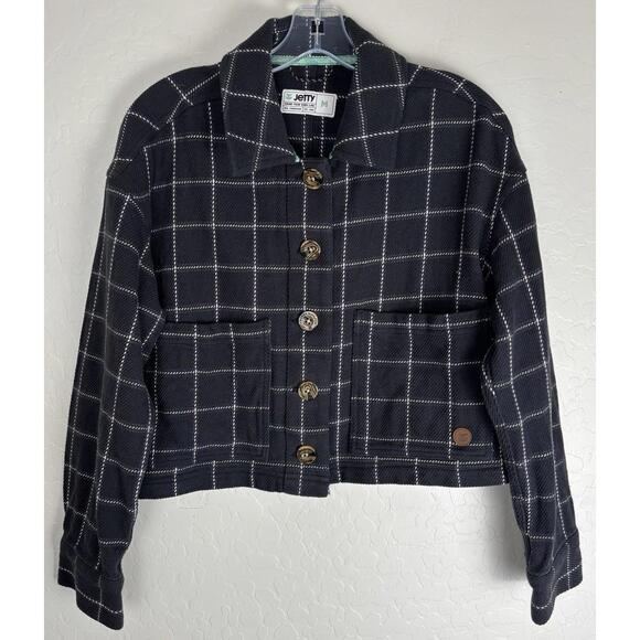Jackets & Blazers - Jetty Marine Supply Cropped Shoreline Jacket Graphite M 1581